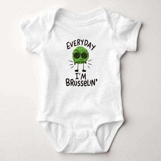Vegan Brussels Sprouts T Shirt (Framsida)