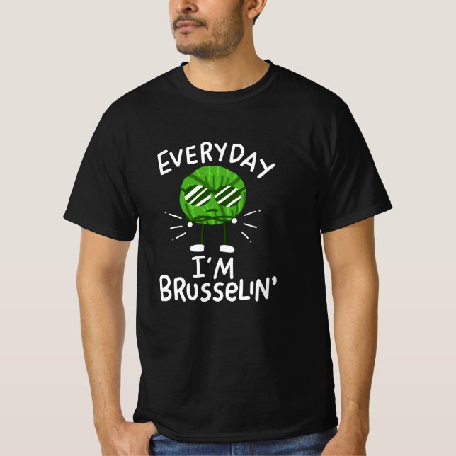 Vegan Brussels Sprouts T Shirt (Framsida)