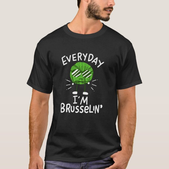 Vegan Brussels Sprouts T Shirt (Framsida)