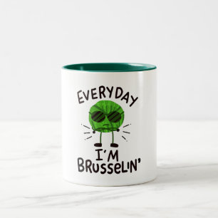 Vegan Brussels Sprouts Två-Tonad Mugg