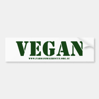 Vegan Bumper Sticker Bildekal