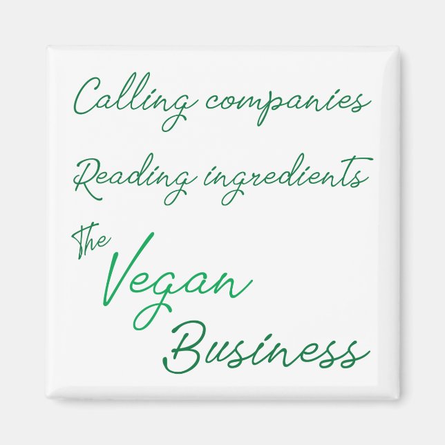 Vegan Business Magnet (Framsidan)