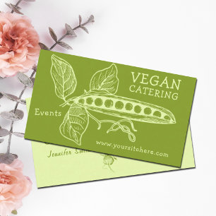 Vegan Catering Events (Anpassade) Visitkort