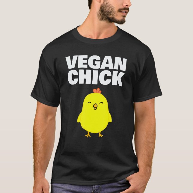 Vegan Chick Vegan Chick T Shirt (Framsida)