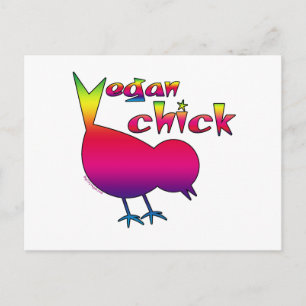 Vegan Chick Vykort