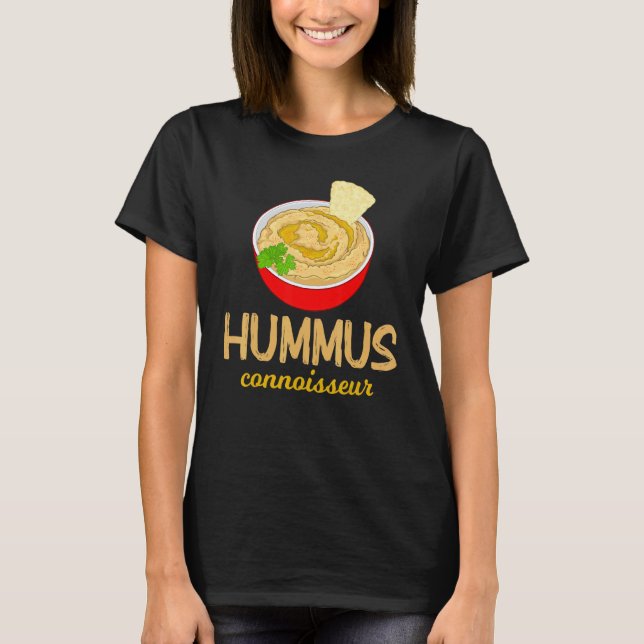 Vegan Chickpea Pita Hummus Kännare T Shirt (Framsida)