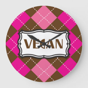 Vegan Clock Stor Klocka