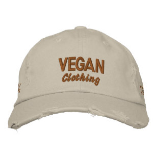 VEGAN Clothing Distress Broderad Keps