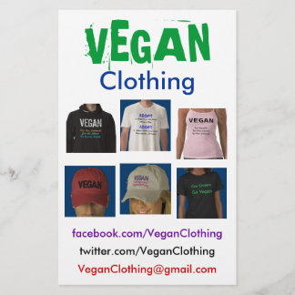 VEGAN Clothing Flyers