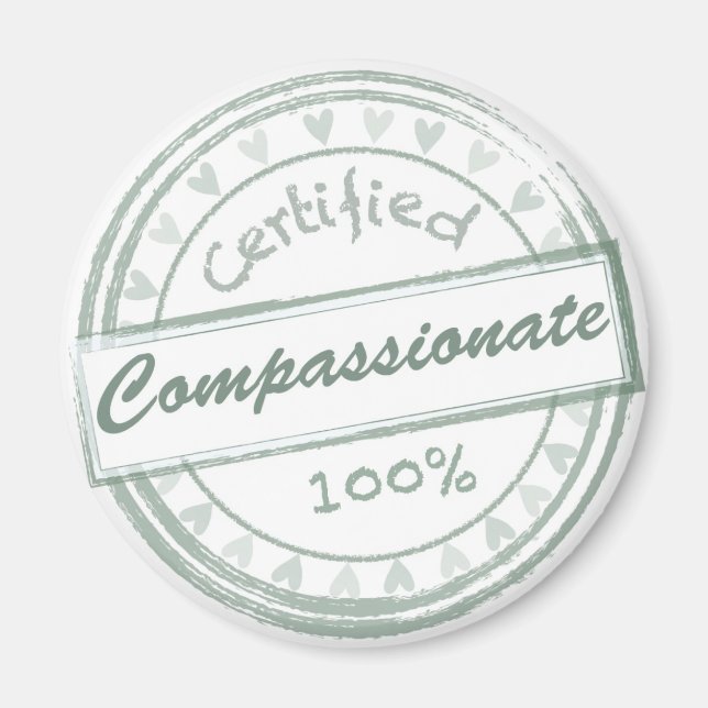 Vegan Compassionate Refrigerator Magnet (Framsidan)