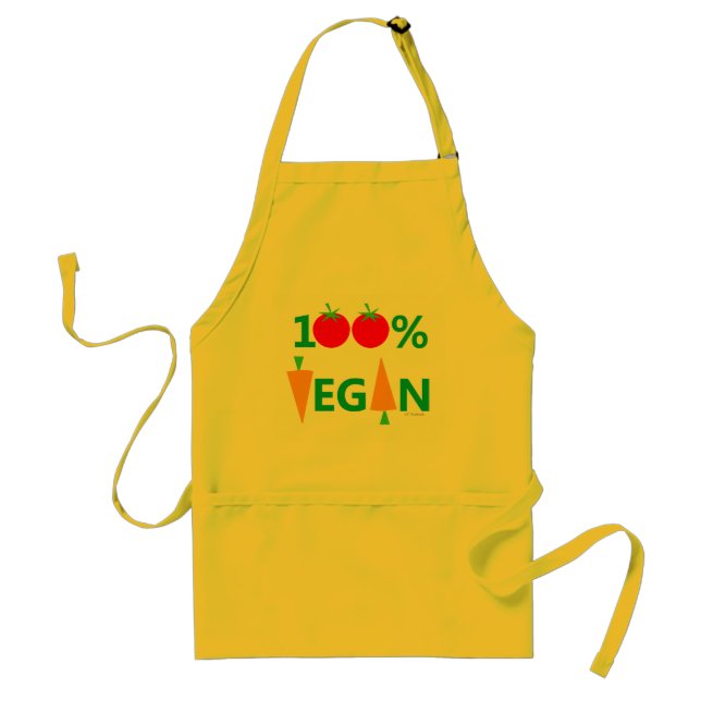Vegan Cooking Cute Humous Apron Förkläde (Framsidan)