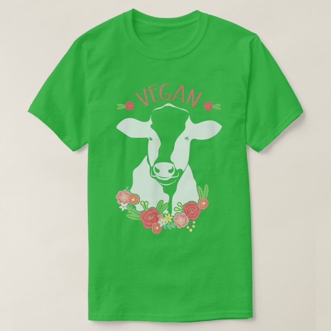 Vegan Cow  T Shirt (Design framsida)