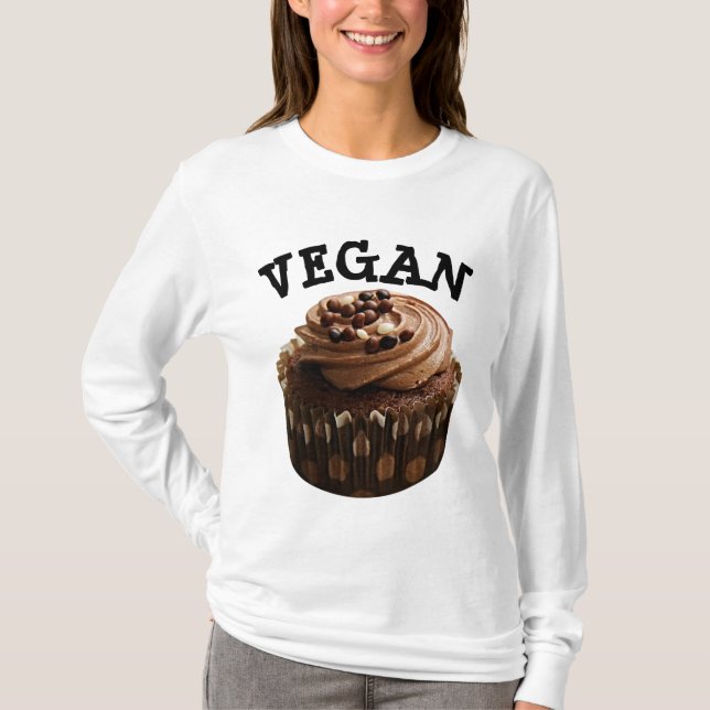 VEGAN CUPCAKE T-SHIRTS HOODIES FALL SWEATSHIRTS (Framsida)