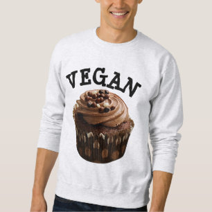 VEGAN CUPCAKE T-SHIRTS HOODIES FALL SWEATSHIRTS LÅNG ÄRMAD TRÖJA