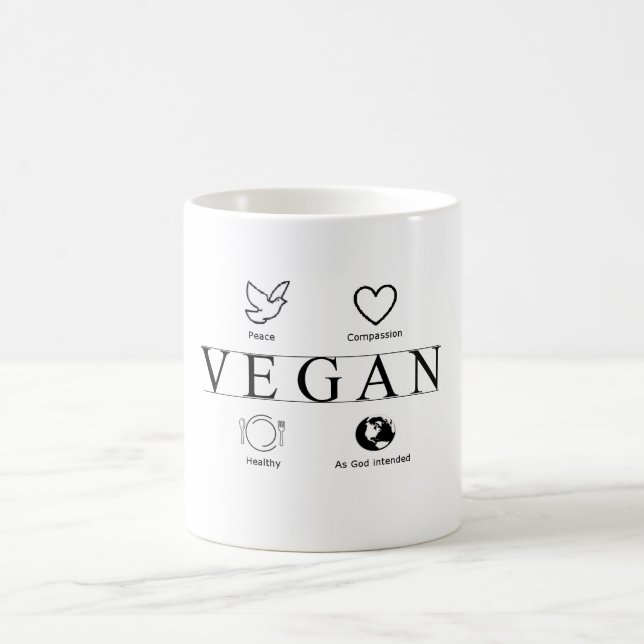 Vegan definierad mugg (Center)