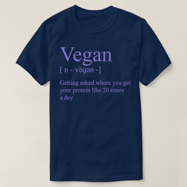 Vegan Definition Getting Asked Where You Get Your  T Shirt (Design framsida)