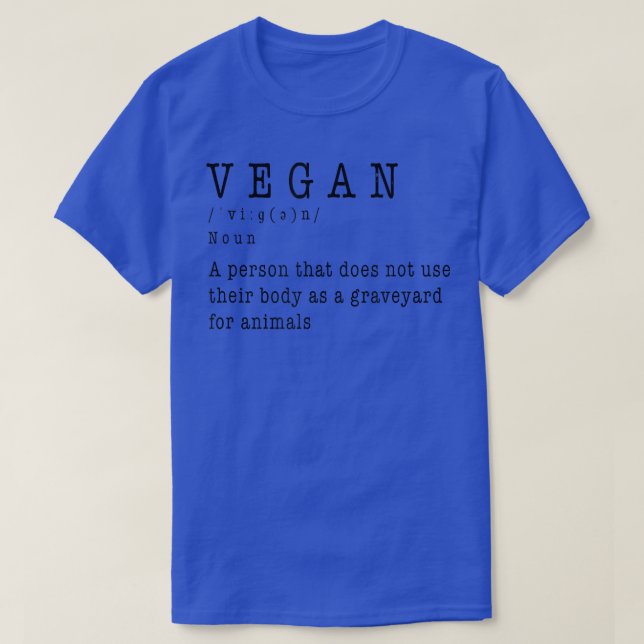 Vegan definition vegan vegetarian t shirt (Design framsida)