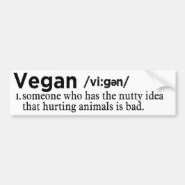 Vegan definition vit bildekal
