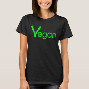 VEGAN DIET SAYING VEGGIE ROLIGT DEKORATION DAM WO T SHIRT