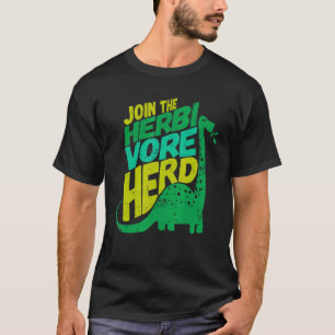 Vegan Dinosaur Går med växtätaren T Shirt