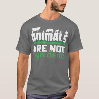 Vegan-djur är inte ingredienser näringsämnen Veget T Shirt
