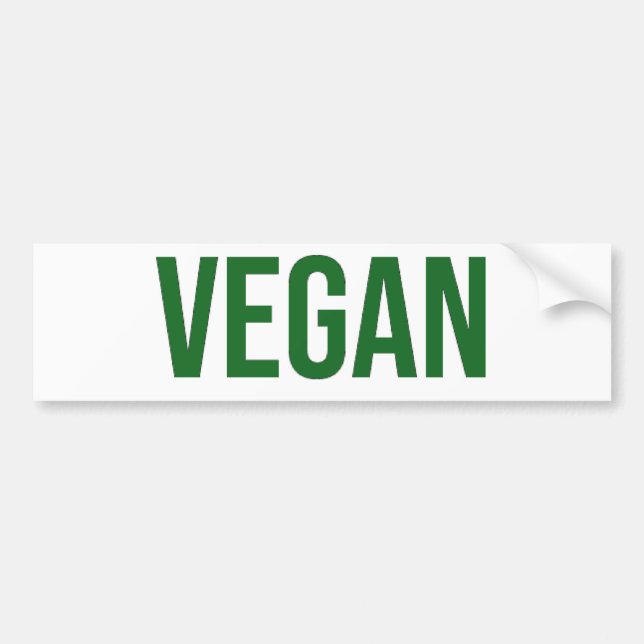 Vegan - djurens rättigheter bildekal (Framsidan)