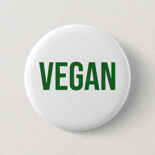 Vegan - djurens rättigheter knapp