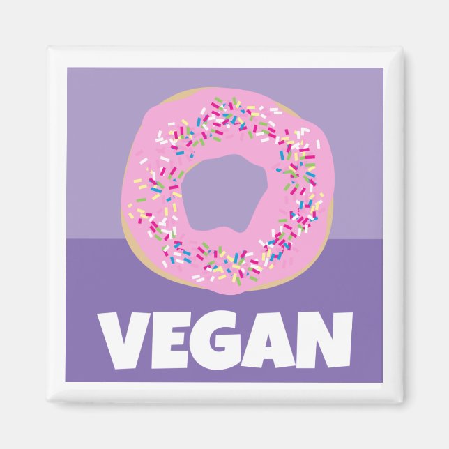 Vegan Donut Magnet (Framsidan)