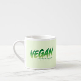 Vegan - Drivs av växter Espressomugg