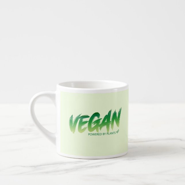 Vegan - Drivs av växter Espressomugg (Vänster)
