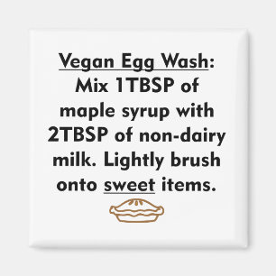 Vegan Egg Tvättar - Söt Magnet