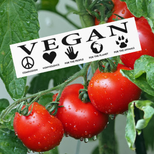 Vegan-Elaket, bilmärke Bildekal