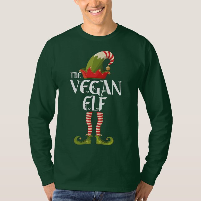 vegan elf t shirt (Framsida)