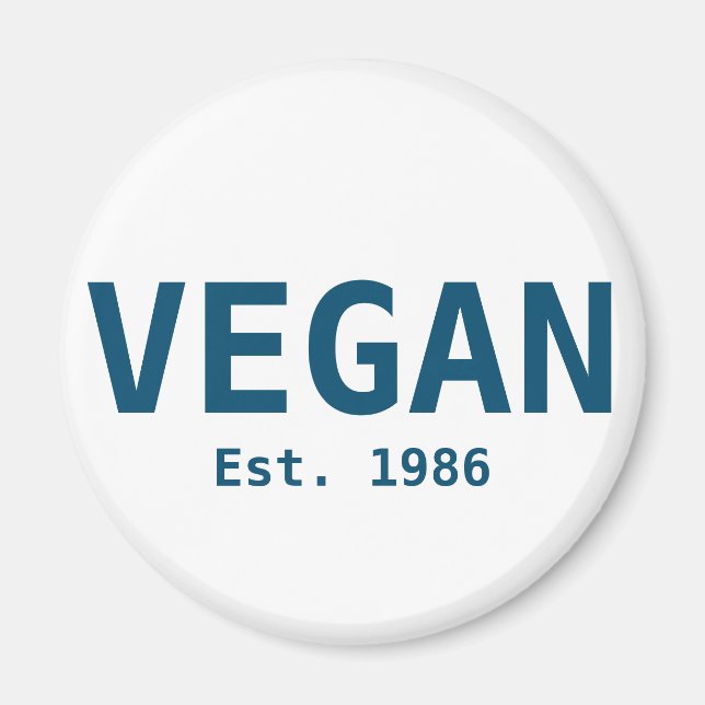 Vegan, Est. Magnet (Framsidan)