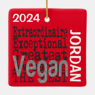 Vegan Extraordinaire ANPASSNINGSBAR Julgransprydnad Keramik