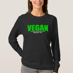 Vegan Fitness Gym Kroppsbyggande Motivation Tränin T Shirt