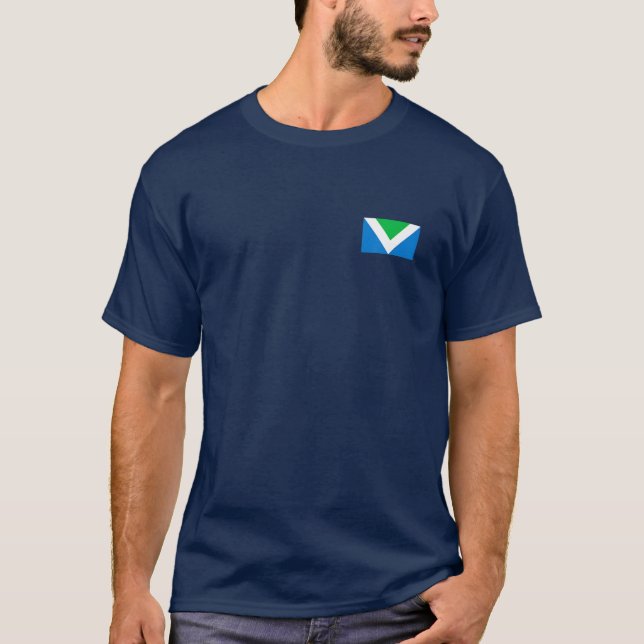 VEGAN FLAGGA VEGANISM V T SHIRT (Framsida)