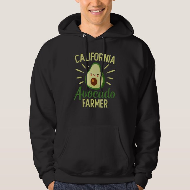 Vegan Food And Avocado  Or Guacamole Or Avocado Fa Hoodie (Framsida)