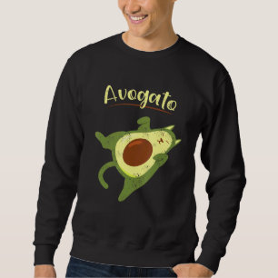 Vegan Food Avogato Innekatt Kattunge Pet for Avoc Lång Ärmad Tröja