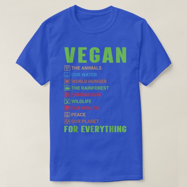 Vegan for All Fantastisk Vegetarian Proud Vega T Shirt (Design framsida)