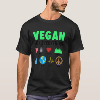 Vegan for All Organic Food Herbiäger Veggie T Shirt