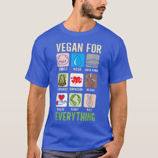 Vegan for All Plant Based Diet Funny Vegeta T Shirt