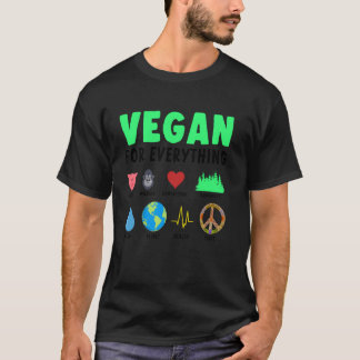 Vegan För Allt Ekologisk Mat Herbivor Grönsak T Shirt