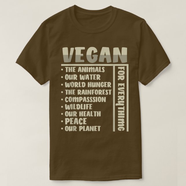 Vegan för allt t shirt (Design framsida)