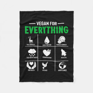 Vegan för allt - vegansk vegetarian fleecefilt