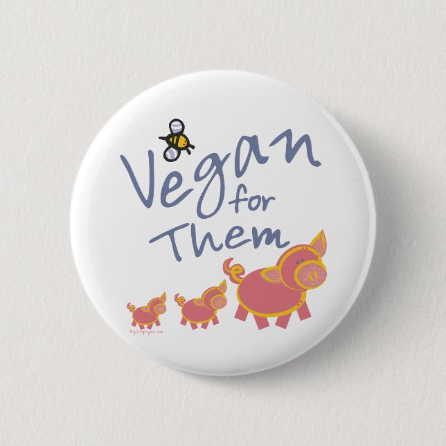 Vegan for Animals Knapp (Framsida)