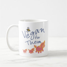 Vegan for Animals Mugg