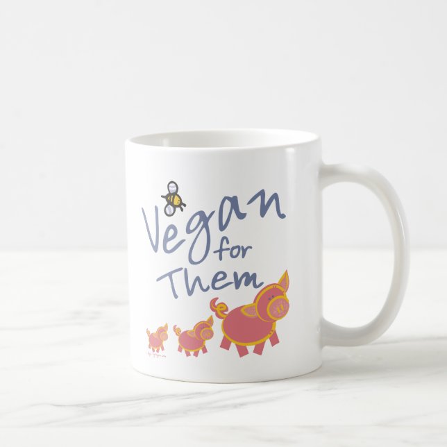 Vegan for Animals Mugg (Höger)