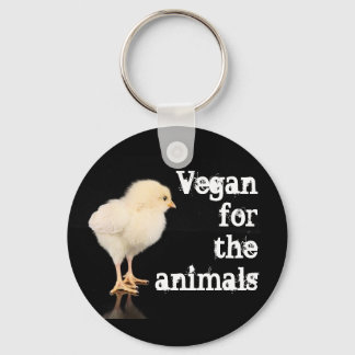 Vegan för djuren - Kyckling Nyckelring