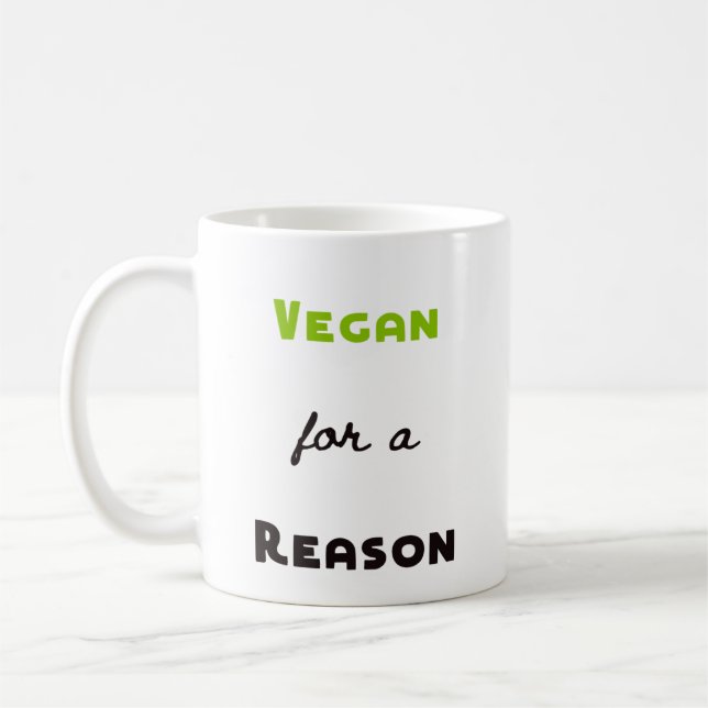 Vegan för en resonera kaffemugg (Vänster)